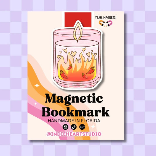 Spicy Reader Candle | Magnetic Bookmark