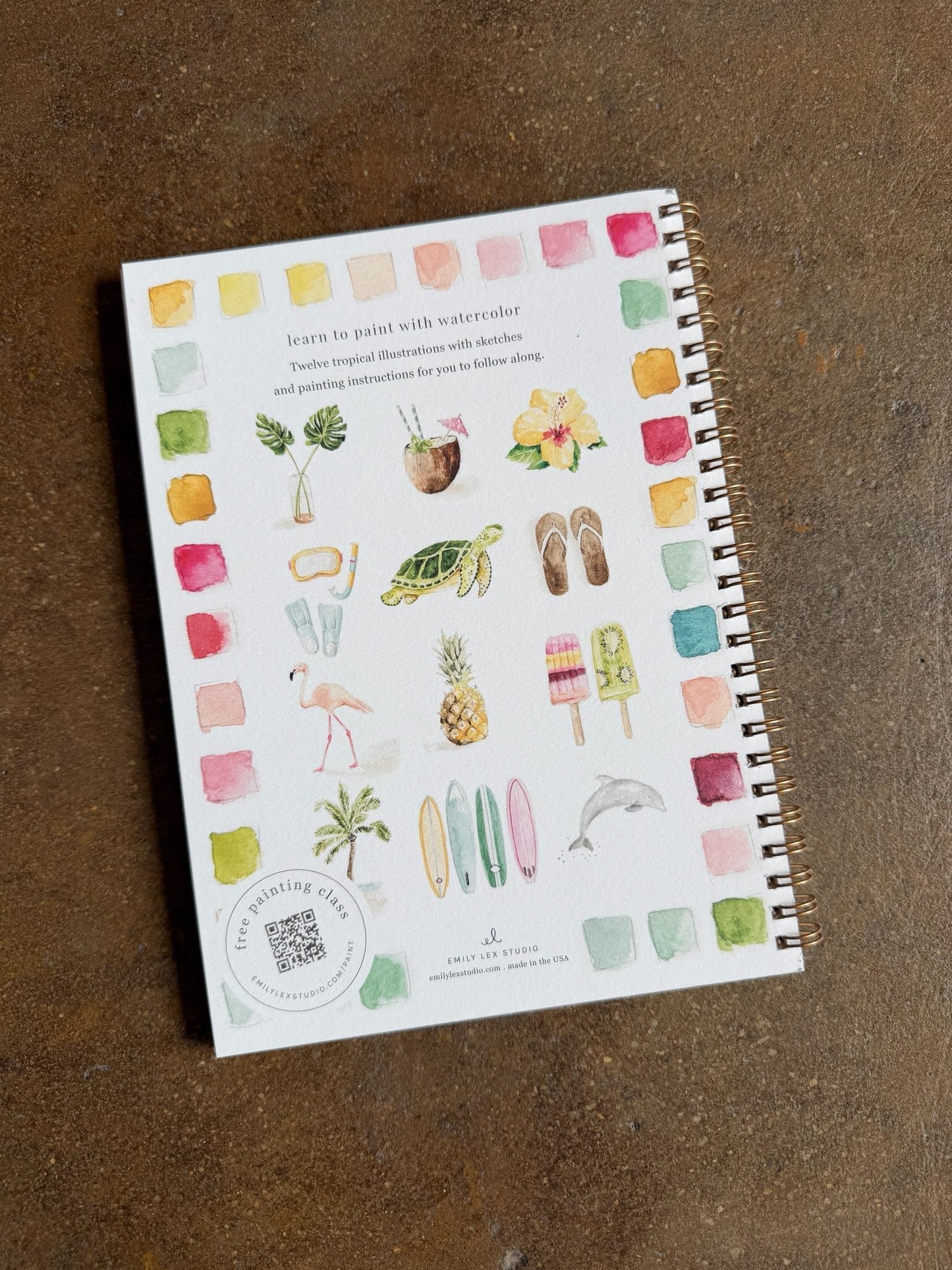 Tropical | watercolor workbook