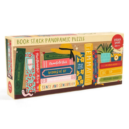 Classic Bookshelf - 400 Piece Panoramic Jigsaw Puzzle