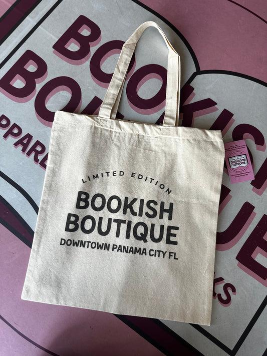 Natural Bookish Tote Bag