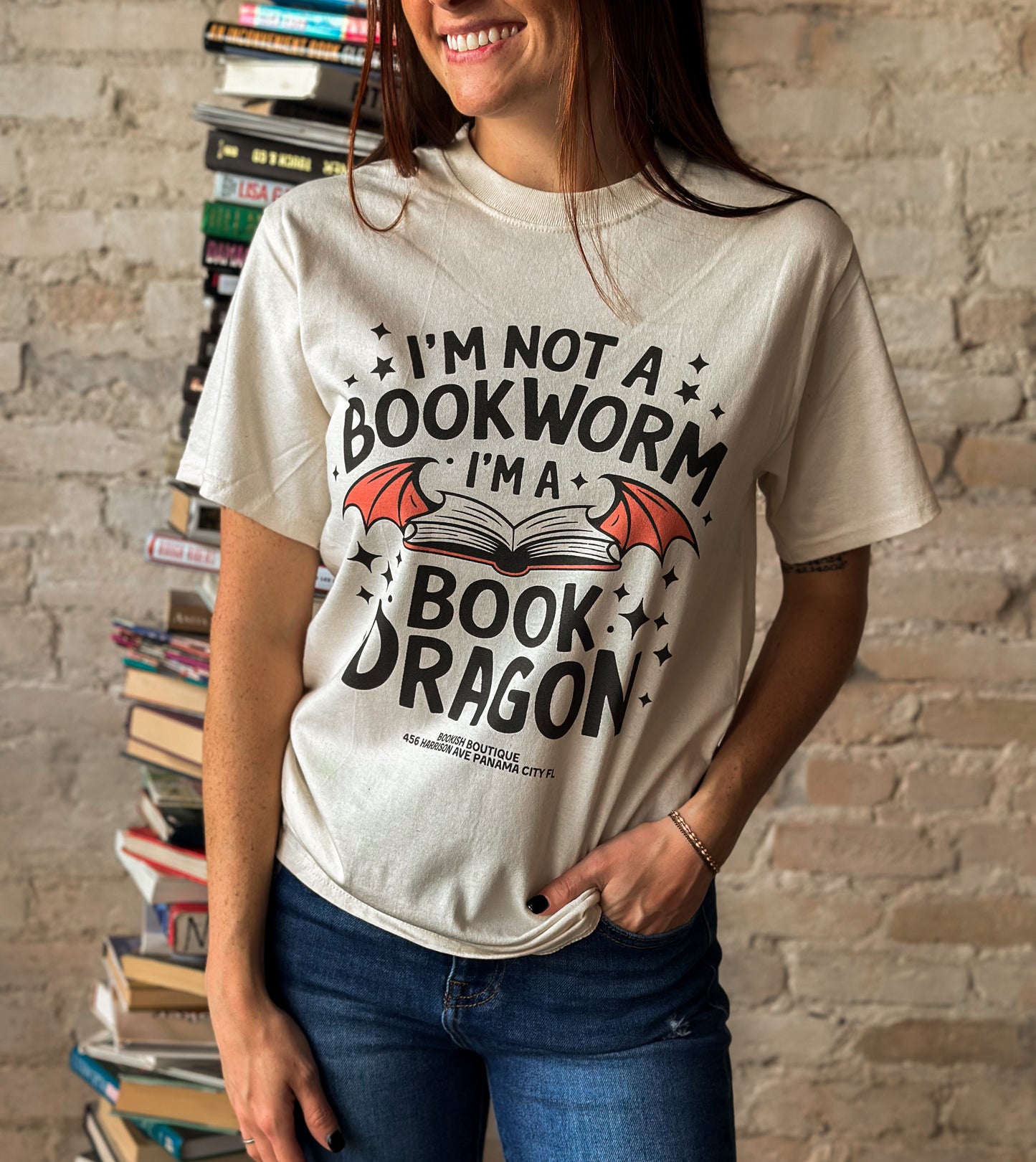 I'm not a bookworm, I am a book dragon T Shirt