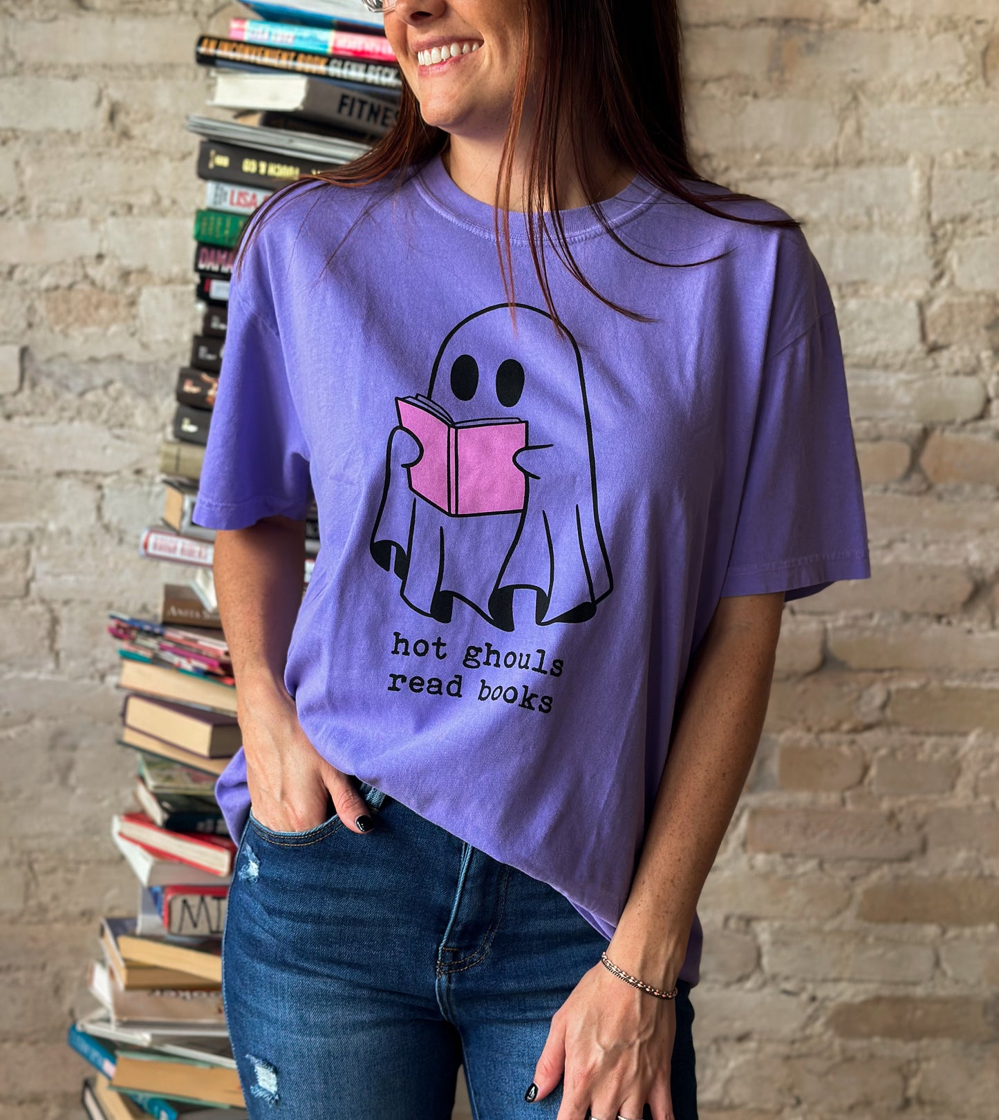 Hot Ghouls Read Books T Shirt
