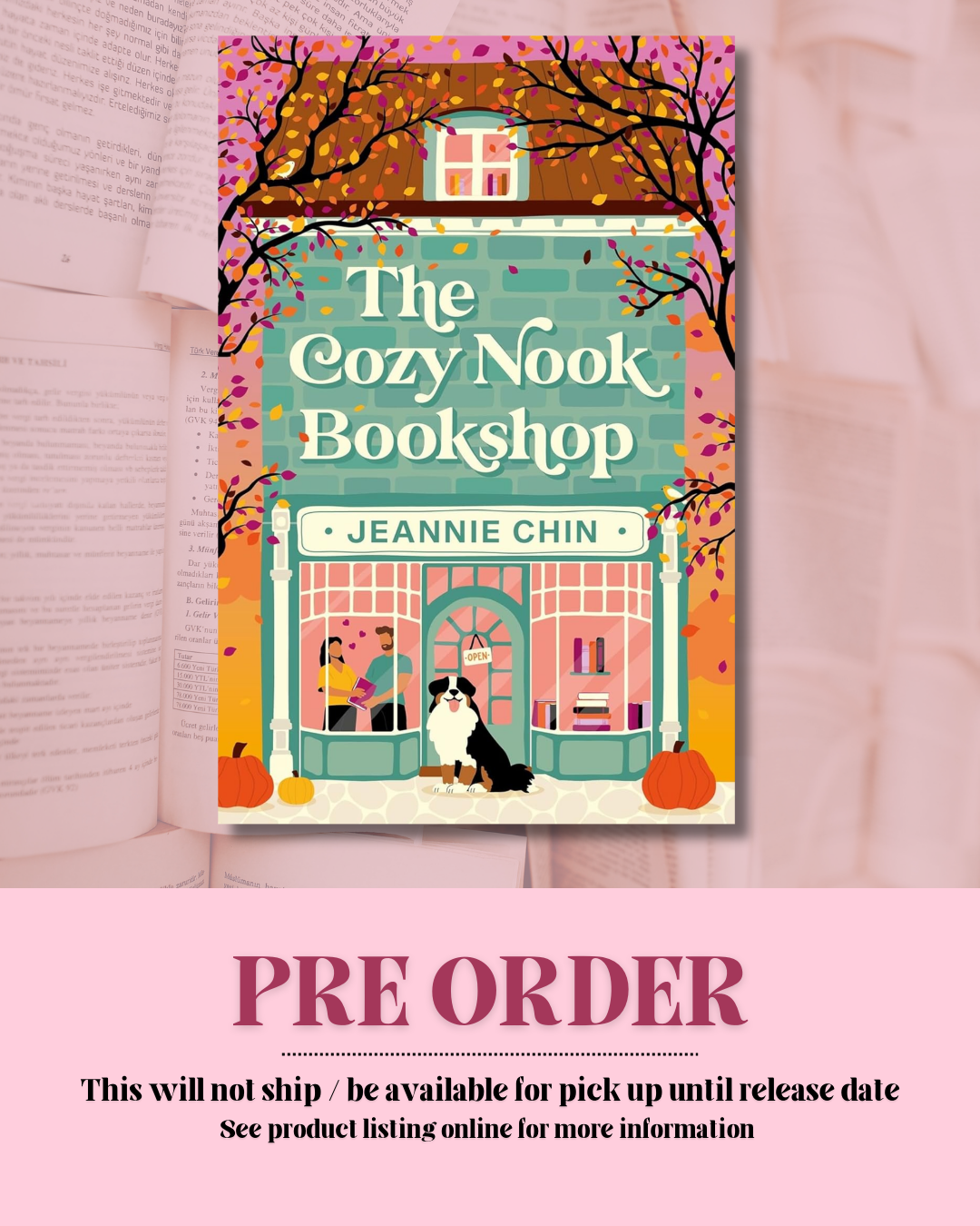 The Cozy Nook Bookshop by Jeannie Chin *PREORDER*