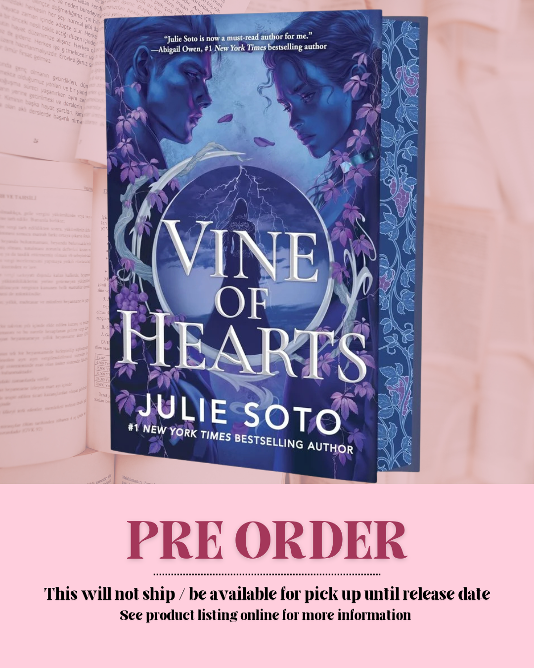 Vine of Hearts by Julie Soto (Deluxe Hardcover) (The Evermore Trilogy: Book 2) *PREORDER*
