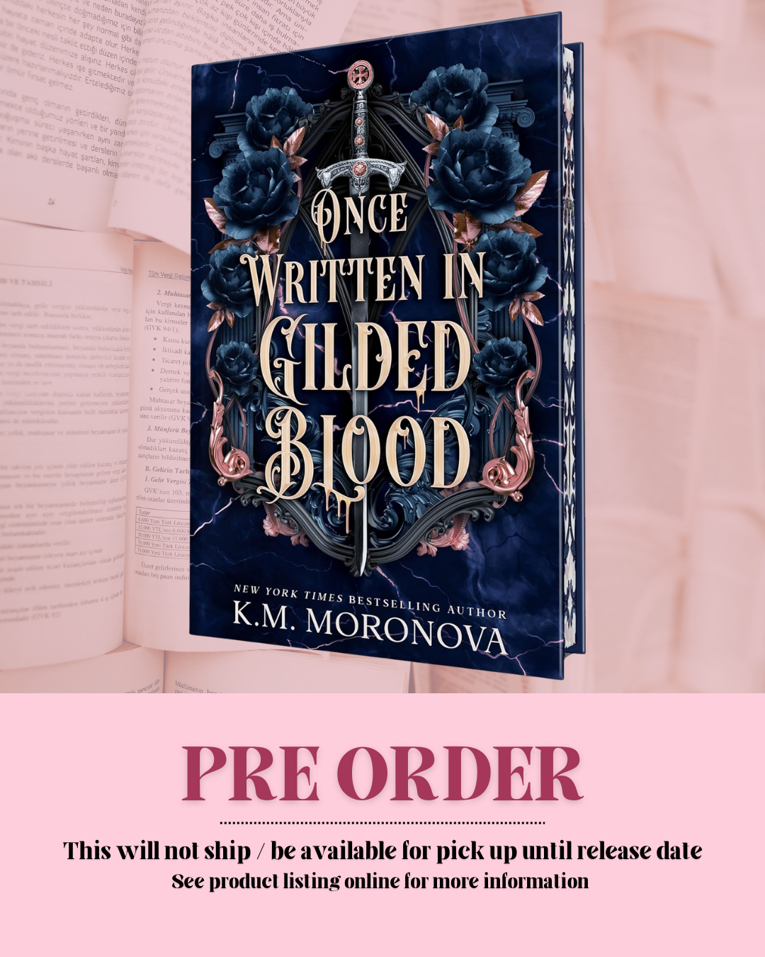 Once Written in Gilded Blood by K.M. Moronova (Book 2) *PREORDER*