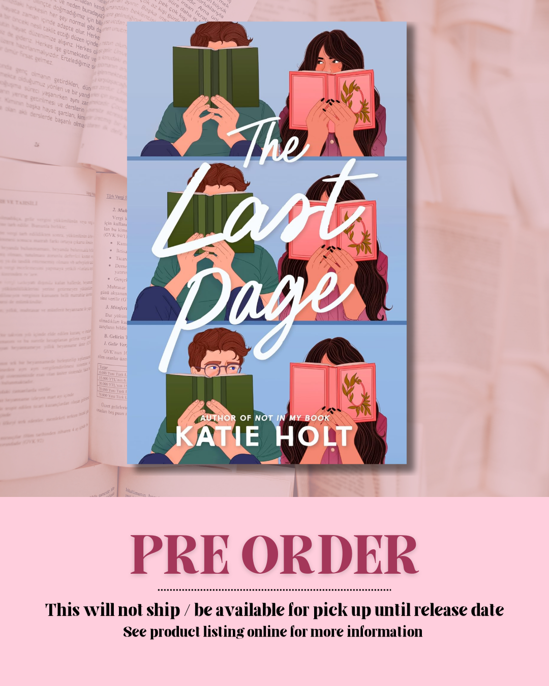The Last Page by Katie Holt *PREORDER*