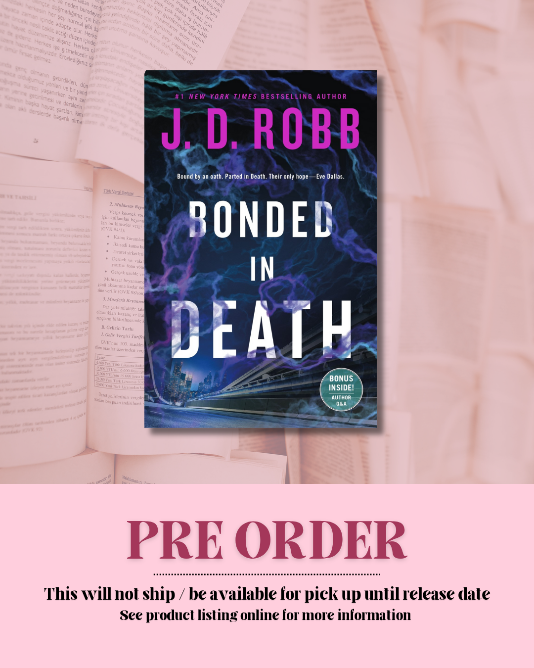 Bonded in Death *PREORDER*