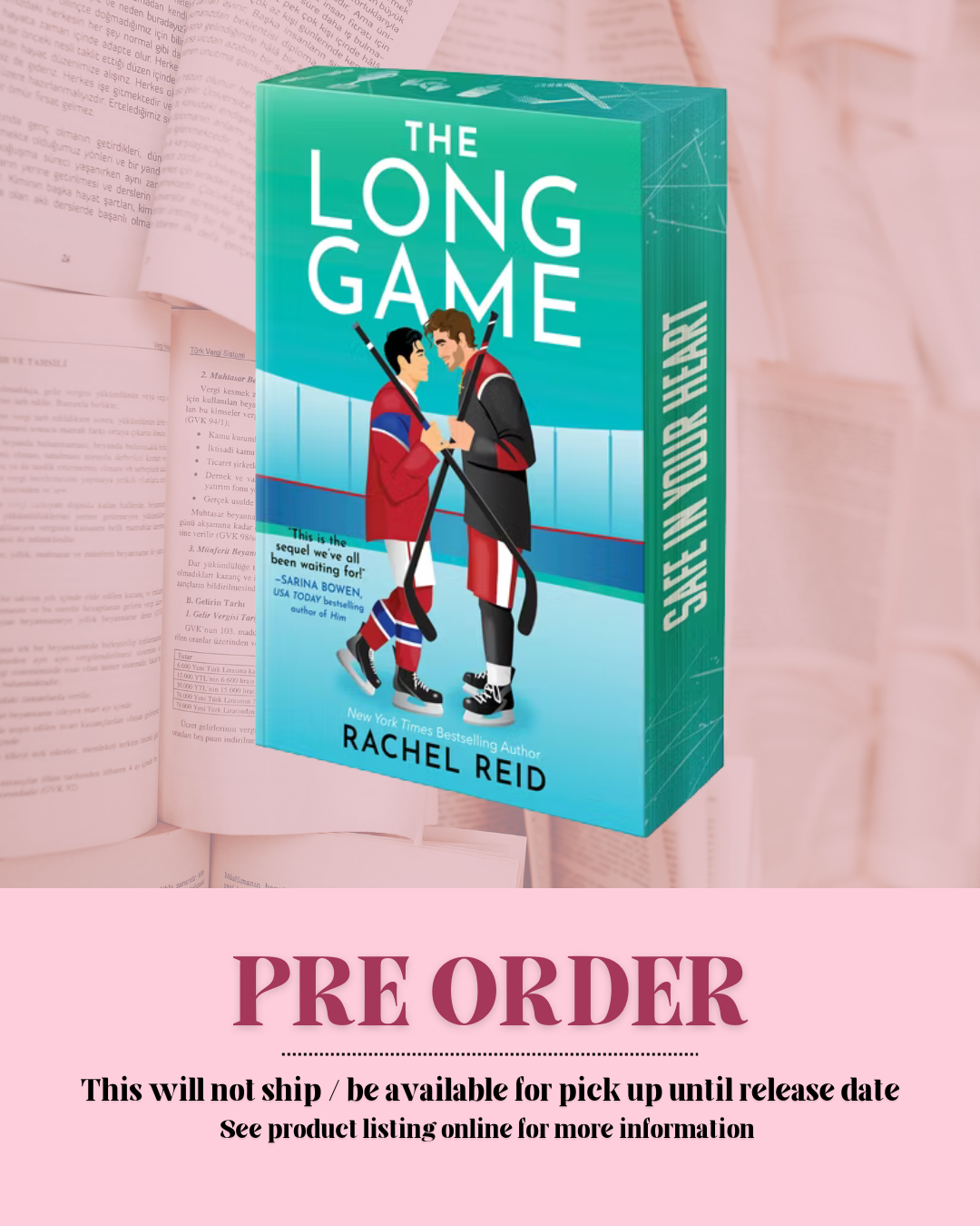 Long Game by Rachel Reid (Game Changers: Book 6) (Deluxe Limited Edition) *PREORDER*