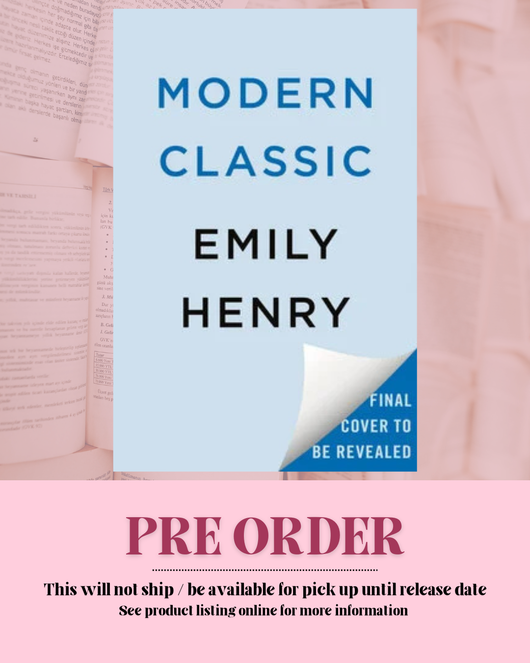Modern Classic by Emily Henry *PREORDER*