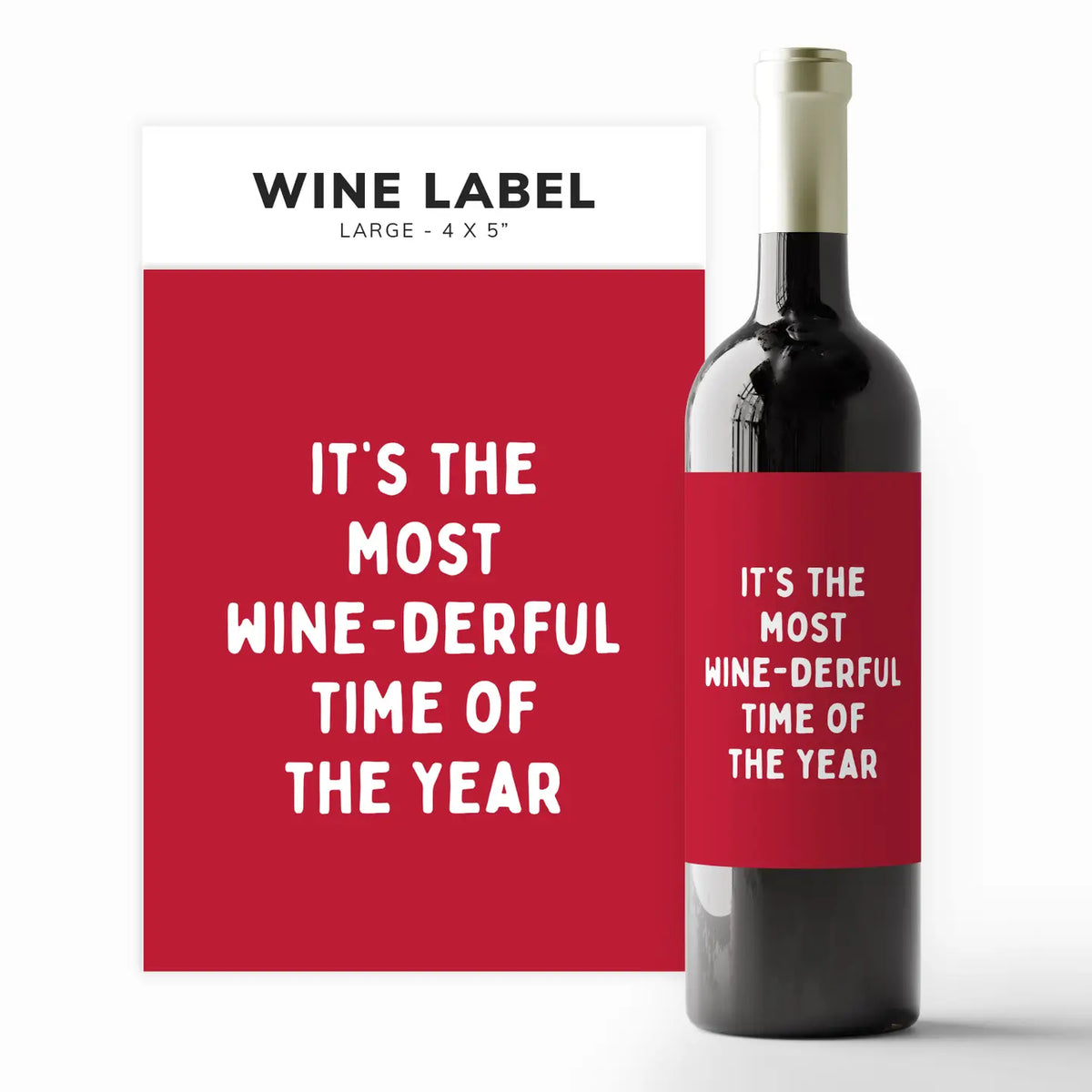 Most Wine-Derful Time | Wine Label