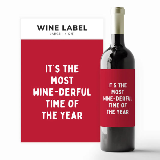 Most Wine-Derful Time | Wine Label