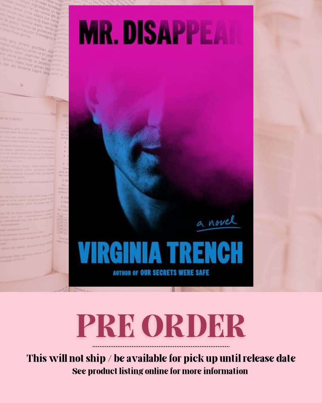 Mr. Disappear by Virginia Trench *PREORDER*