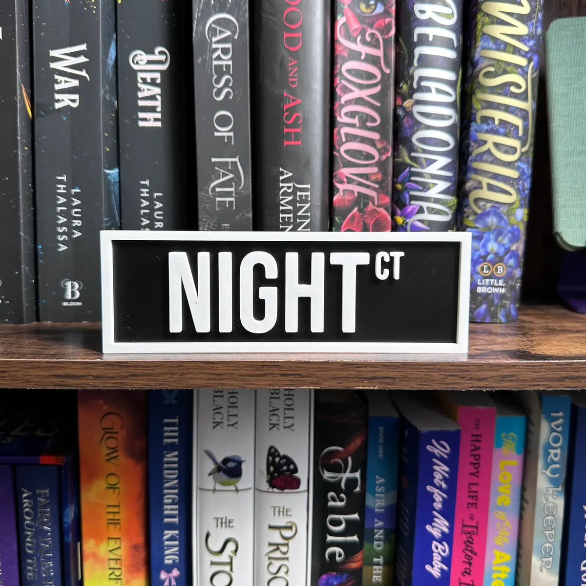 Night Court Sign | Bookshelf Decor