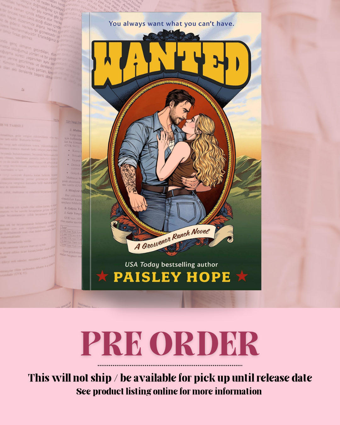 Wanted by Paisley Hope (Book 1) *PREORDER*