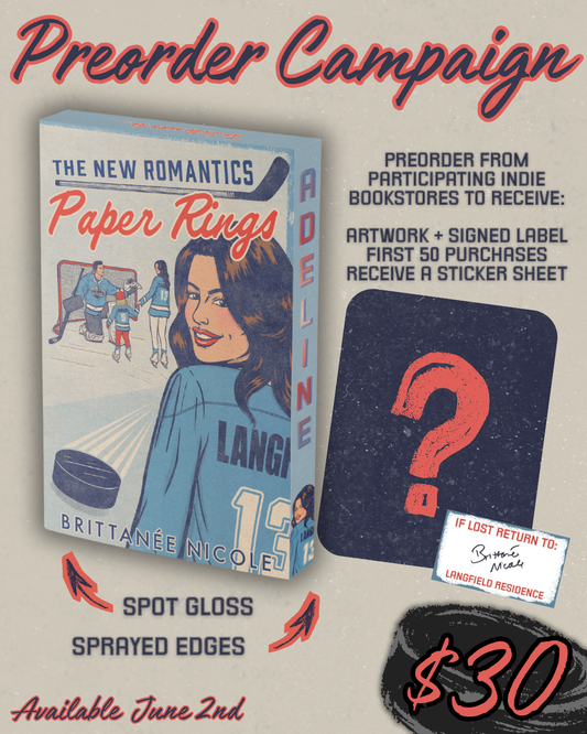 Paper Rings by Brittanee Nicole *PREORDER* Delay in shipment due to printing issue per author