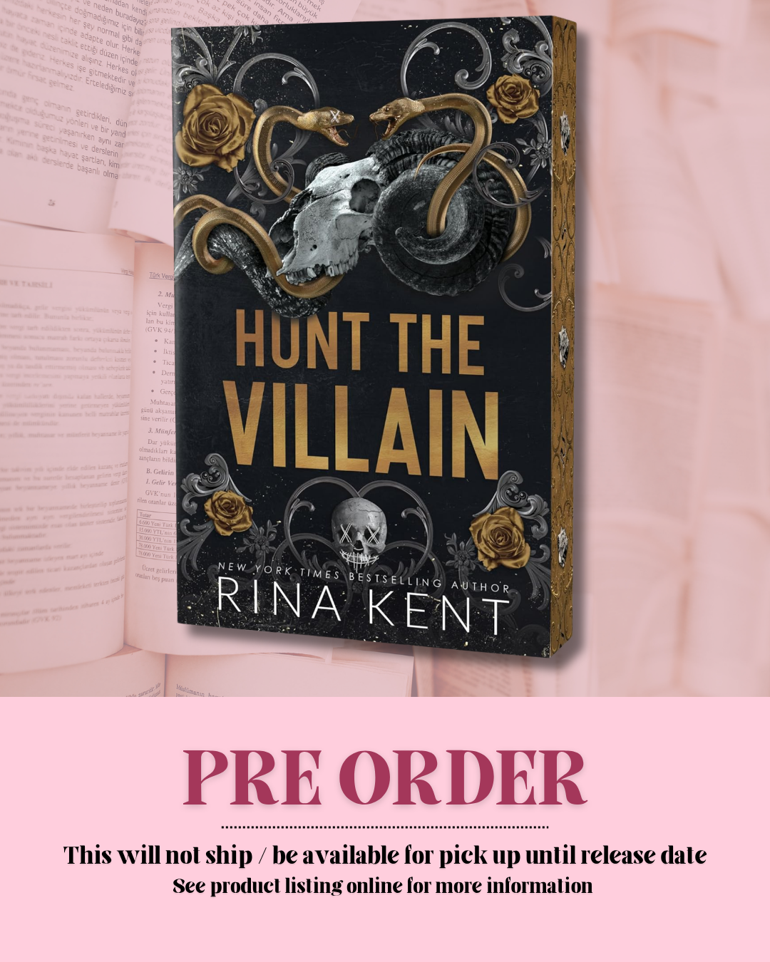 Hunt the Villain by Rina Kent (Deluxe Edition) (Book 2) *PREORDER*
