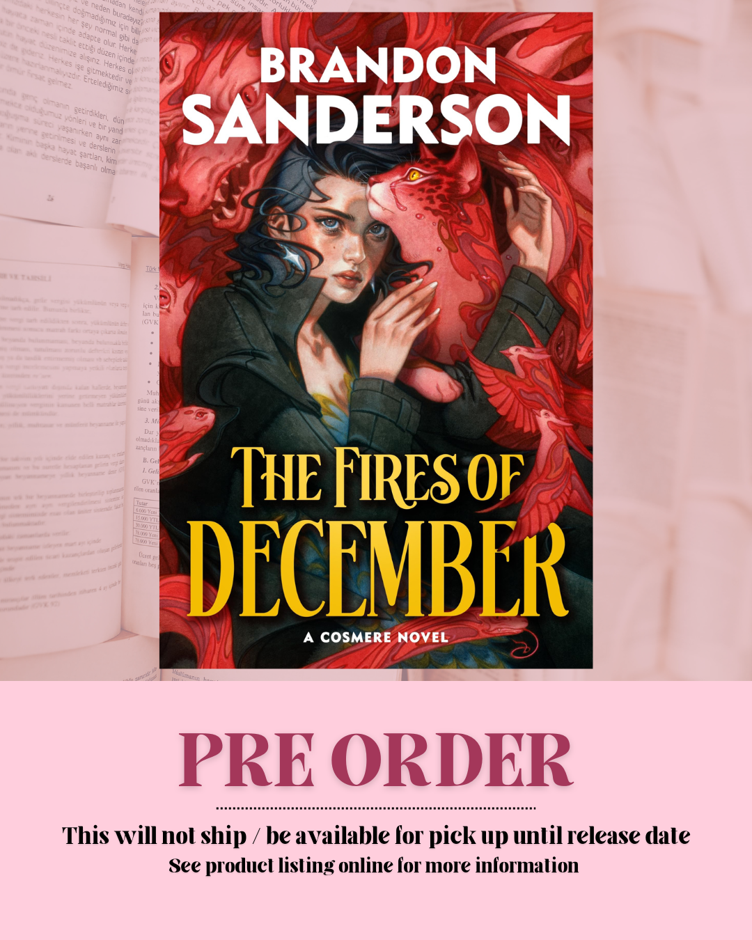 The Fires of December by Brandon Sanderson (Hoid's Travails: Book 3) *PREORDER*