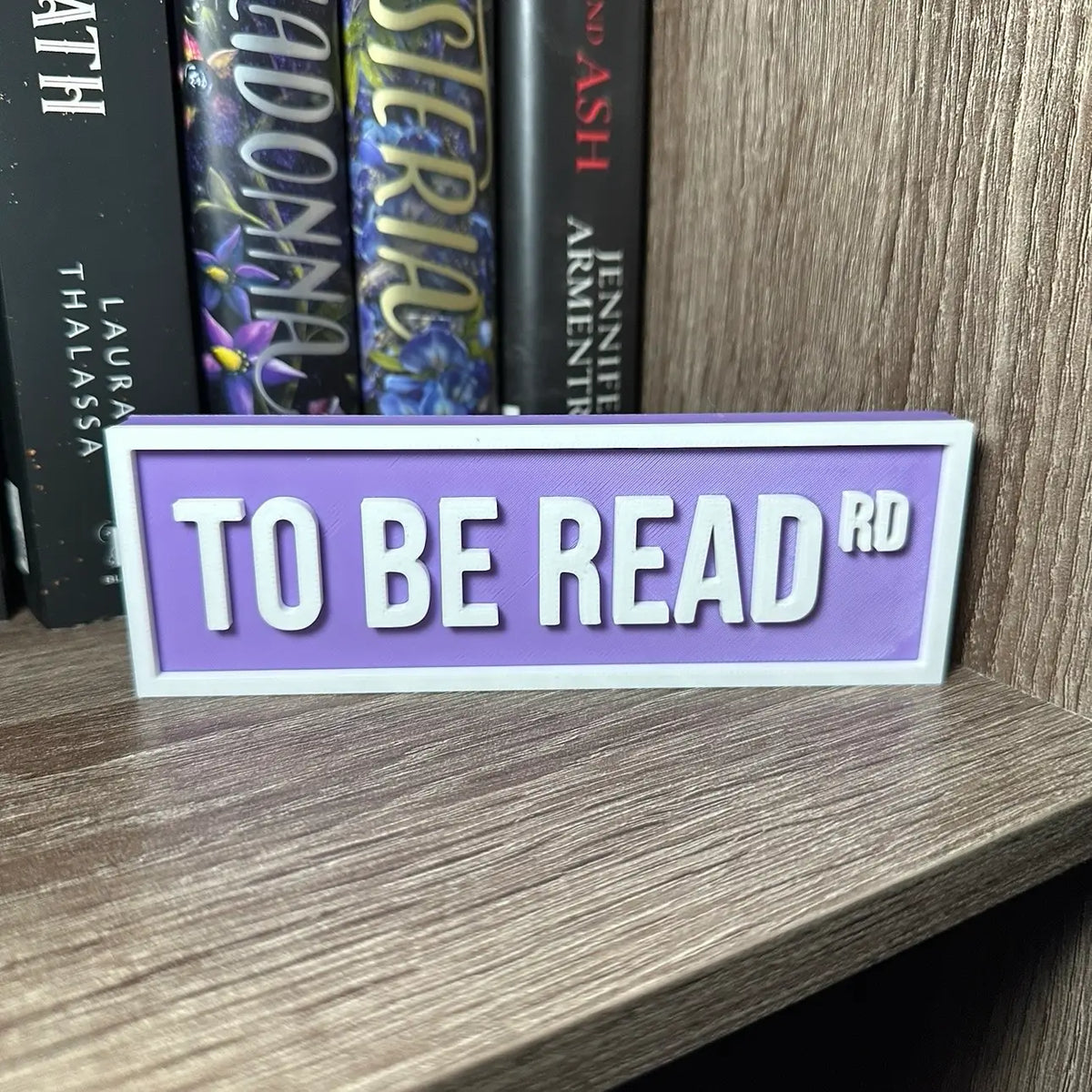 To Be Read Road Sign | Bookshelf Decor