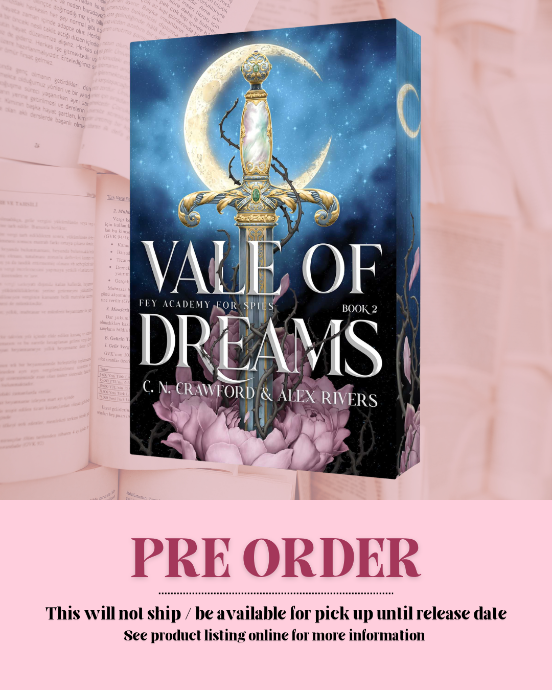 Vale of Dreams by C.N. Crawford and Alex Rivers (Deluxe Edition) (Fey Academy for Spies Series: Book 2) *PREORDER*