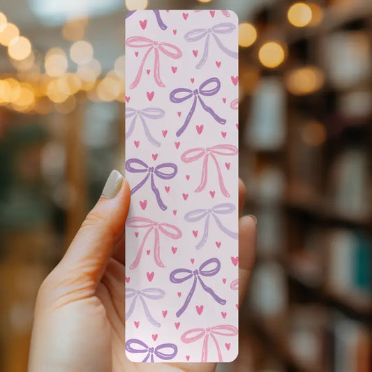 Hearts and Bows Romance Bookmark