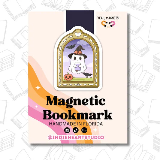 Ghost Portrait Magnetic Bookmark