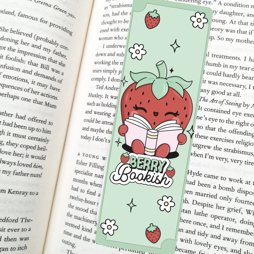 Berry Bookish Bookmark