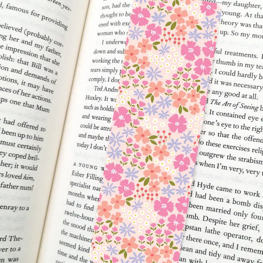 Retro Spring Floral Bookmark