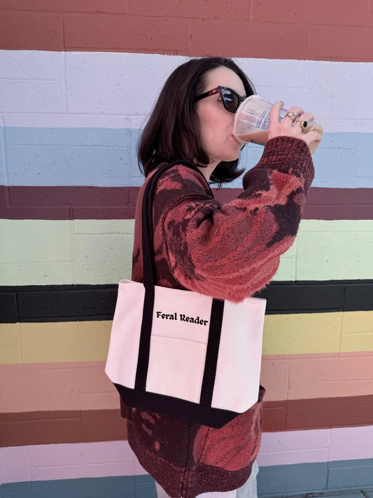 Feral Reader Mini Tote Bag