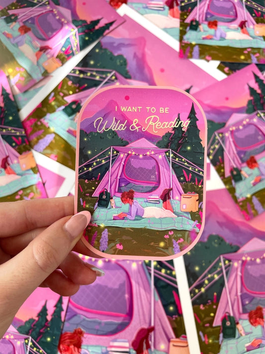 Wild And Reading Sticker